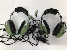 David Clark Co H1040 Aviation Aircraft Pilot Headset Working Tested G2U