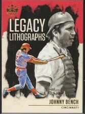 Johnny Bench 2021 Panini Diamond Kings #LL-7 Legacy Lithographs Cincinnati Reds