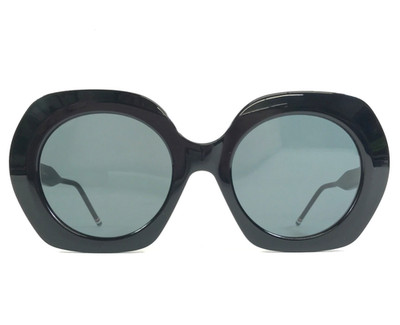 Thom Browne Sunglasses TBS509-54-01A BLK Black Hexagonal Frames with Gray Lenses