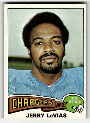 1975 Topps Jerry Levias #181 San Diego Chargers HIGH GRADE NO CREASES BEAUTY!