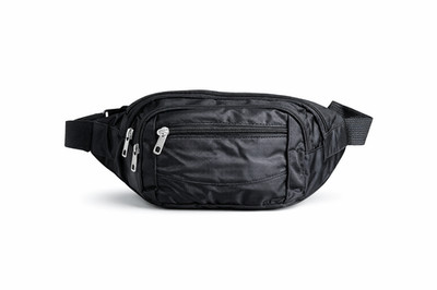 Multi Pocket Fanny Pack Waist Bag 4 Zipper Compartments Travel Sling Cross Body