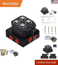 Universal 14 Npt 0-200psi 12v Control Air Bag Suspension 2corner Block Manif... Universal 14 Npt 0-200psi 12v Control Air Bag Suspension 2corner Block Manif...