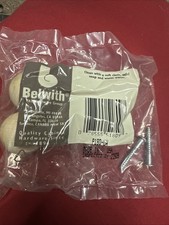 Made in USA !! 1 Pair Belwith Natural Woodcraft Knob 1-1/4'' Diameter P180-UW