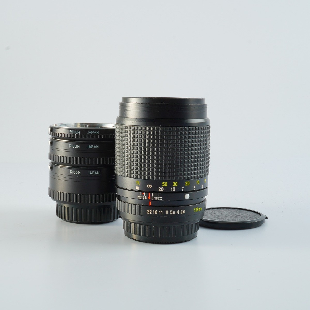 EXCELLENT Ricoh XR RIKENON 135mm F/2.8 + Rikoh Extention Tube For