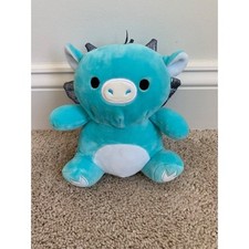 Squishmallows Dragon Plush 7" Kellytoy Soft Stuffed Animal Toy Blue
