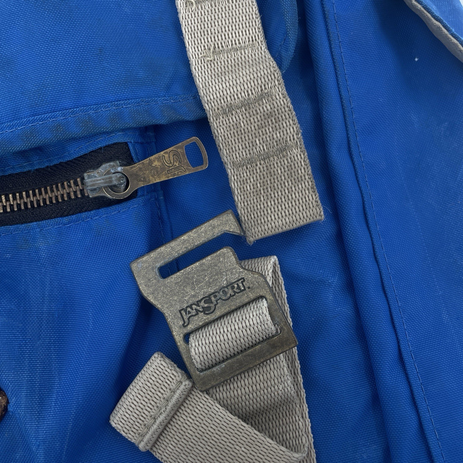 Rare Vintage JanSport Skip Yowell Nylon Rucksack Backpack in Blue *flaws* image 5