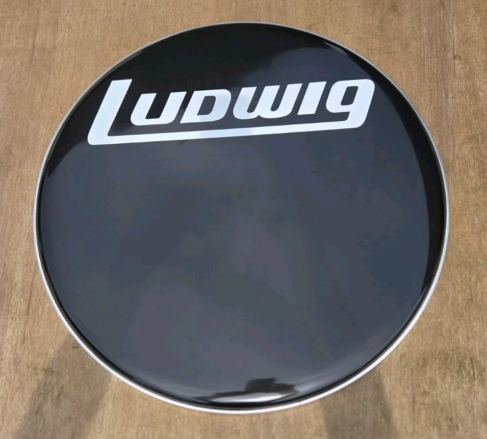 Cabezal de bombo resonante LUDWIG Logo 20" NUEVO negro  Foto 4 de 4