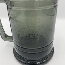 Anheuser Busch Black Stained Glass Beer Mug