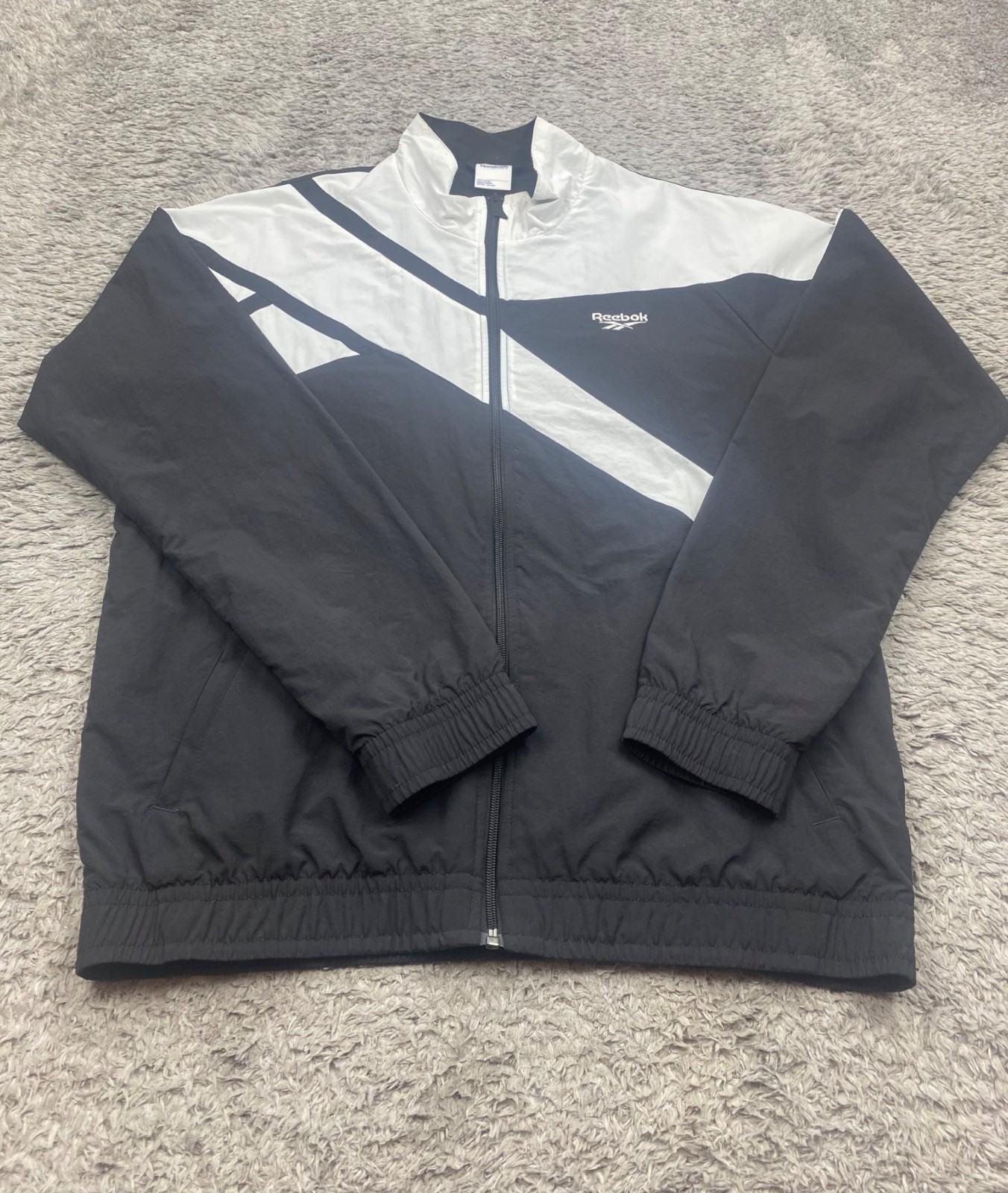 Reebok Track Jacket Men Large Vector Full Zip Col… - image 1