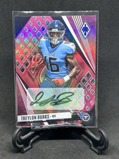 2023 Panini Phoenix #85 Treylon Burks Pink Auto #/99 Tennessee Titans
