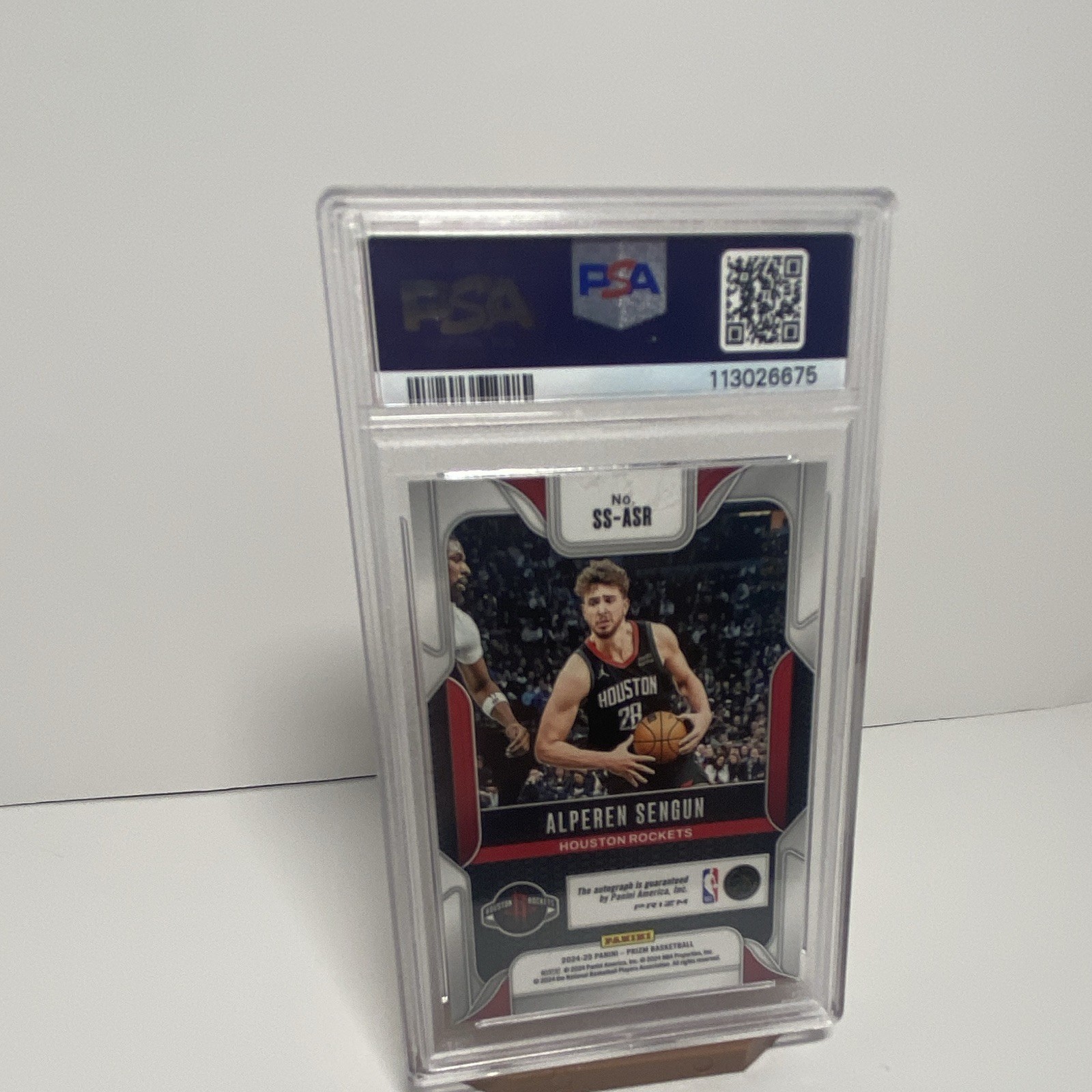 Panini 2024 Prizm Sengun Sensational Signatures Blue Shimmer /25 Auto PSA 9 SS-… view 7