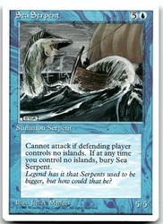 Sea Serpent (98) - 4th Edition - Magic: The Gathering
