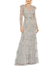 Mac Duggal Floral Embellished Gown Women's