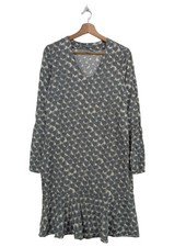 BACKSTAGE Langarmkleid Damen Kleid Gr. DE 40 hellgrau Casual-Look