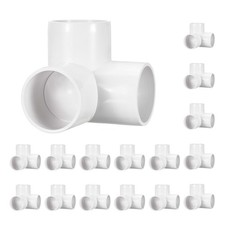 16 Pack 1 1/2 SCH40 Pipe Fitting, 3-Way Corne...