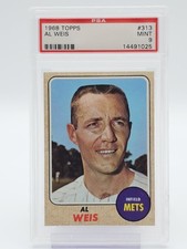 AL WEIS 1968 TOPPS BASEBALL #313 PSA 9 Q7113