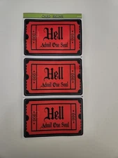 3 pcs Credit Card Skin, Debit Card Sticker Covers, hell Admit One 