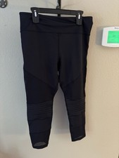 ZYIA ACTIVEWEAR MOTO LEGGINGS, Jet Black, Size 20, NWOT