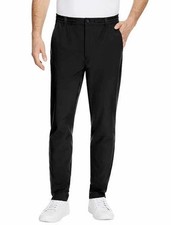 Marc New York Andrew Marc Commuter Men's 32/32 Black Slim Fit Pants Polyester