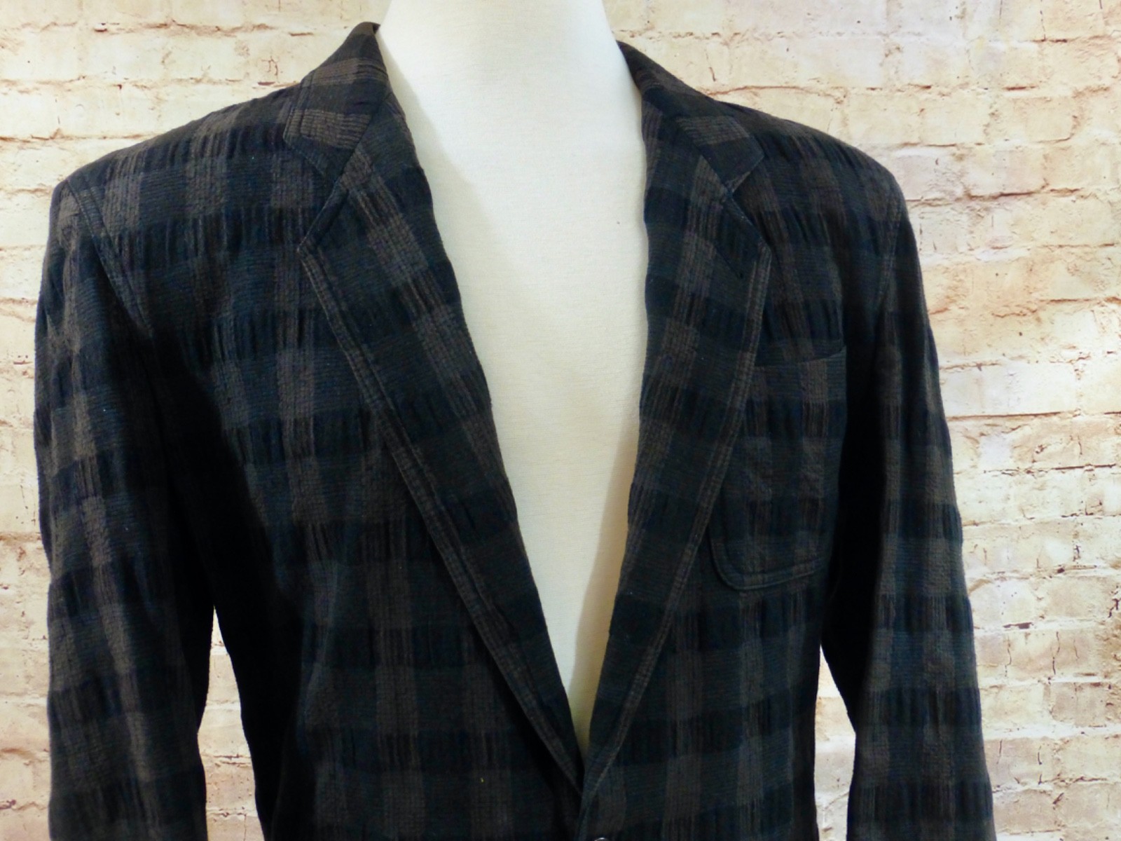 Vintage HUGO BOSS Blazer Jacket Cotton Wool Blend Made in Western Germany 40R thumbnail 3