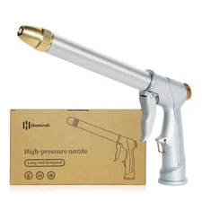 Garden Hose Nozzle Sprayer，100% Heavy Duty Metal High Pressure Water Hose Noz...