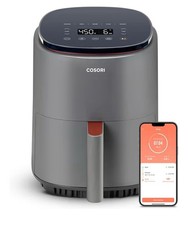 COSORI Lite 4.0-Quart Smart Air Fryer   7 Functions, Dishwasher Safe, Gray