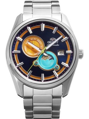 Orient RA-AK0316L30B Stretto Sun & Moon Automatik Herrenuhr 42mm 5ATM