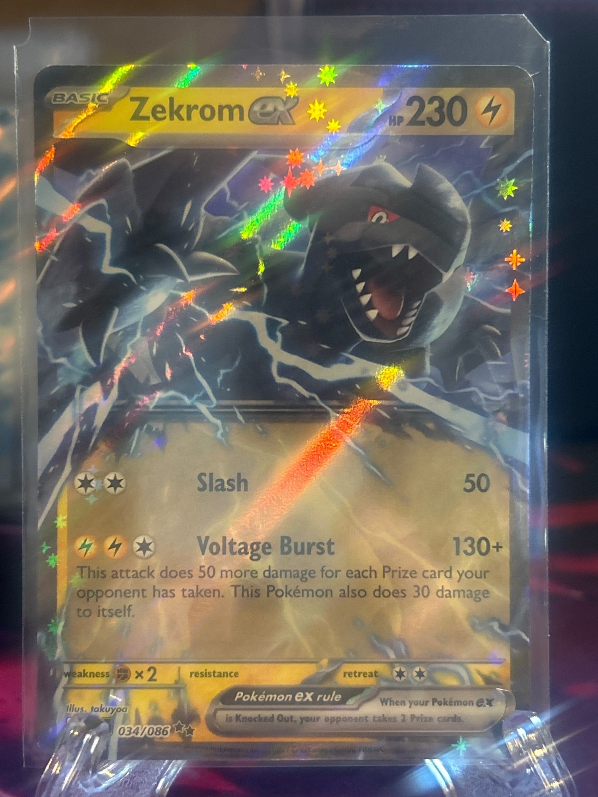 Zekrom ex 034/086 Sv: Black Bolt Holo | eBay