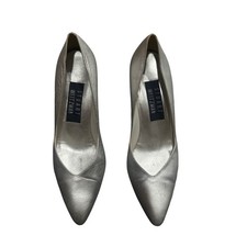 Stuart Weitzman Silver Pointed Toe Heels Women's Size 6.5 Pumps