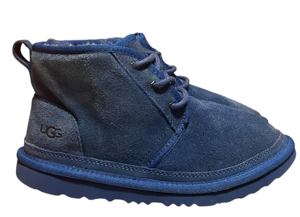 UGG Neumel Chukka Botas Zapatos Azul Marino EU 38 Lana Forrada Foto 3 de 4