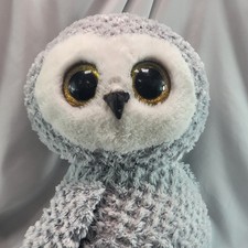Ty Beanie Boo’s Owlette The Owl Big Eyes Gray 18 Inch Stuffed Plush Animal Doll 