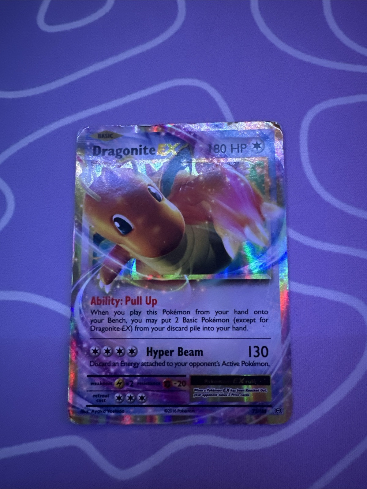 Pokemon TCG Dragonite EX 72/108 XY Evolutions Holo Ultra Rare NM