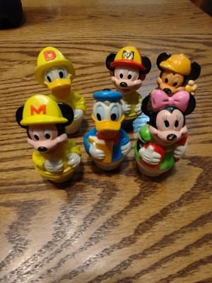 Vintage Disney Arco Play Mickey Minnie Donald lot of 6 1986