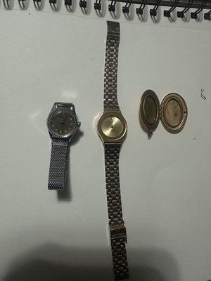 Vintage Gucci Watch (Untested), Geneva Watch & Locket   3-Pc Lot