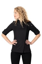 Chef Works Women's Lansing Chef Coat Medium Black