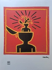 Keith Haring Signed - Head - Certificate