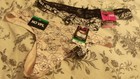 2-Black Print & Pink Floral Maidenform 40148 & 40149 Thong Panties *NEW* L 7 — photo 1