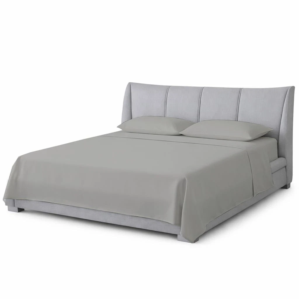 Queen Waterbed Sheets, 4-Piece 100% Egyptian Cotton Attached Set with 15" Dee...