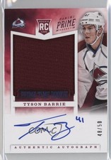 2012-13 Panini Prime Prime Time Rookies Auto 48/50 Tyson Barrie #36 Auto e1o