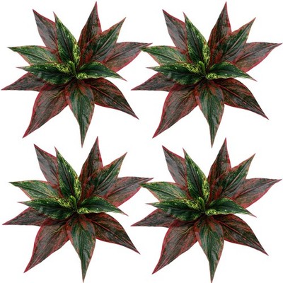 Cattree Artificial Outdoor Plants Fake Agave Shrubs Faux Grass Plastic Leaves
