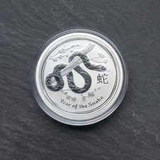 Australien Lunar Jahr der Schlange 2013 1/2 oz 999 Silber Anlagemünze
