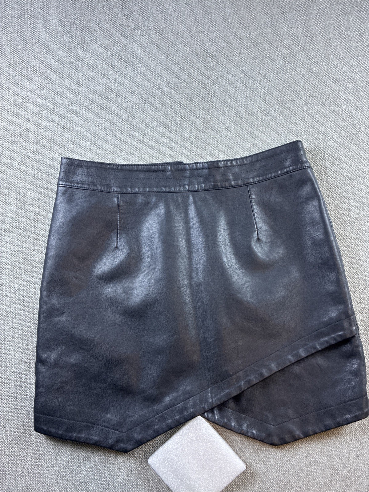Jack By BB DAKOTA Black Genuine Leather Mini Skirt Women’s 30” Waist Lined
