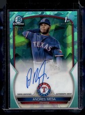 2023 Bowman Andres Mesa Chrome Prospects Autographs Green  Refractors #/99