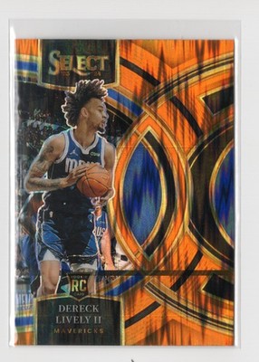 2023 Select Premier Level Orange Tectonic Prizm Dereck Lively II Rookie RC 11h3
