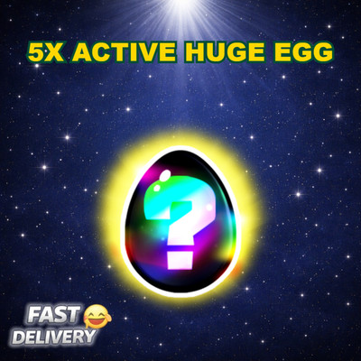   5X Active Huge Egg  PET SIMULATOR 99 - CHEAPEST!  