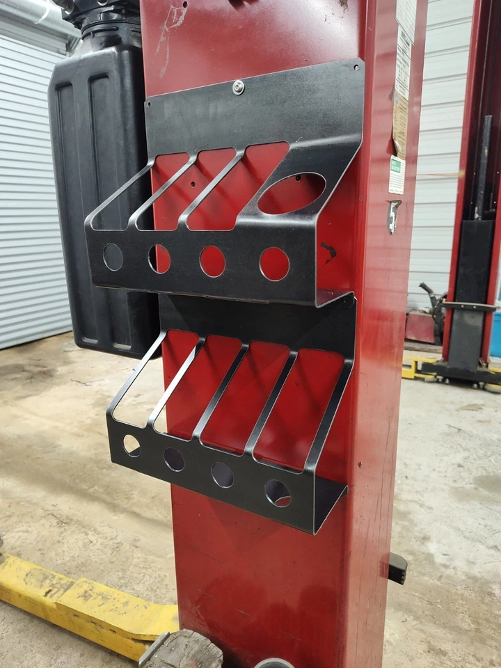 Estante de almacenamiento de aceite de 6 cuartos de galón soporte estante garaje remolque tienda elevador organizador Foto 4 de 4