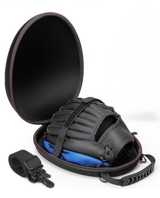 Hard Shell Baseball Glove Case Mitt Storage Bag Travel Box Holder Shoulder Strap