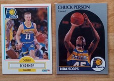 Indiana Pacers 1990-91 Fleer Cards. Detlef Schremf+ Chuck Person 