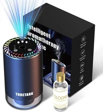 Car Diffusers for Essential Oils with Starry Projection Light, 3 Adjustable Mode