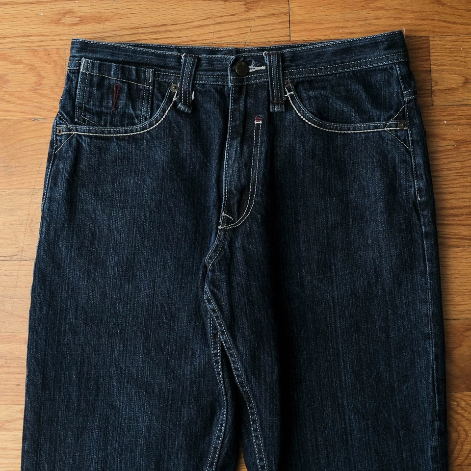 Y2K Artful Dodger Embroidered Jeans Mens 32 Baggy Skate Streetwear Jesse Pinkman - Image 2 of 4